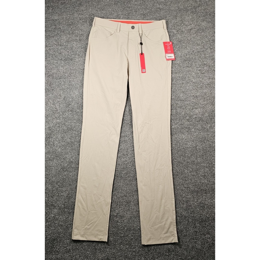 Redvanly Halliday Jogger Color Stone Size Small Beige Pull On Performance Golf